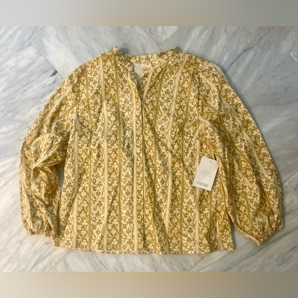 Parterre Floral Yellow Blouse - Picture 3 of 8